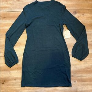 Altar'd State Elegant Green Long Sleeve Dress